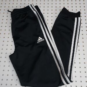 Adidas Kids Black Track Pants Sz 14/16 Excellent